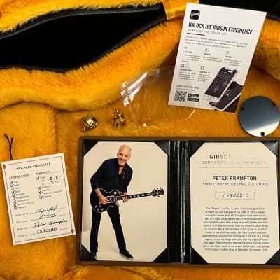 Gibson Peter Frampton "Phenix" Inspired Les Paul Custom VOS Ebony GH (810) image 8