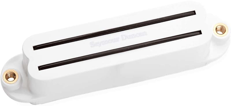 Seymour Duncan SHR-1n Hot Rails Strat Neck/Middle Pickup, White image 1