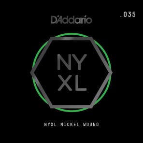 D'Addario NYXL Nickel Wound Electric Guitar Single String .035