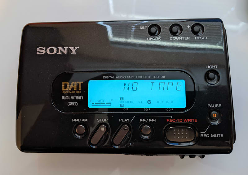 Sony Tcdd8 Portable Dat Recorder Player Reverb