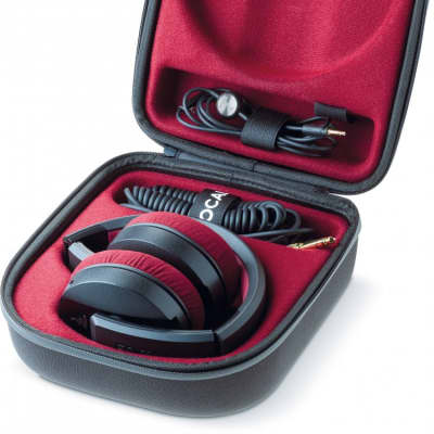 Focal Listen Professional Closed Back Headphones 32 Ohms - Black / Red image 4