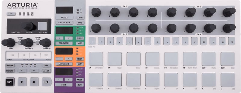 Arturia BeatStep Pro MIDI Controller 2017 - Present - White image 1