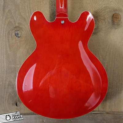 Jay Turser JT-137 Semi Hollow Cherry Red Electric Guitar w/ HSC Used image 5