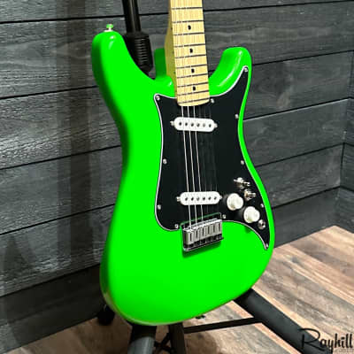 Fender Player Lead II Maple Fingerboard Neon Green MIM Electric Guitar image 2