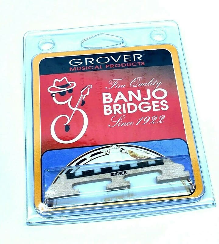 Grover Acousticraft™ 5-string Banjo Bridge 3-Legged 1/2" Tall Model # 95 image 1