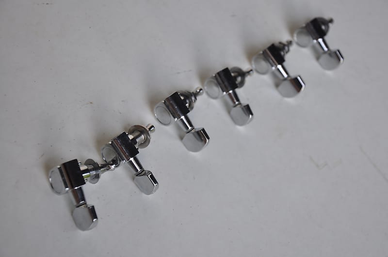 6 In-Line PING Guitar Tuners Chrome Fender Stratocaster Telecaster Strat/Tele image 1
