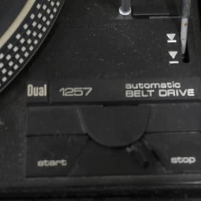 Dual / United Audio belt drive turntable 1257 1970's original walnut case image 2