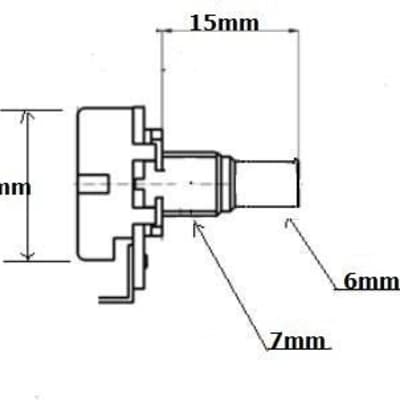Jazzmaster and Jaguar Japan roller pots potentiometer set B50K + B1Meg image 5