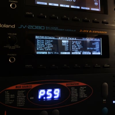 Roland JV-2080 (NEW) Custom Negative Black LED Display ! image 4