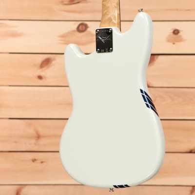 Fender Custom Shop 1964 Mustang NOS - Olympic White with Baltic Blue Racing Stripe - CZ562674 image 8