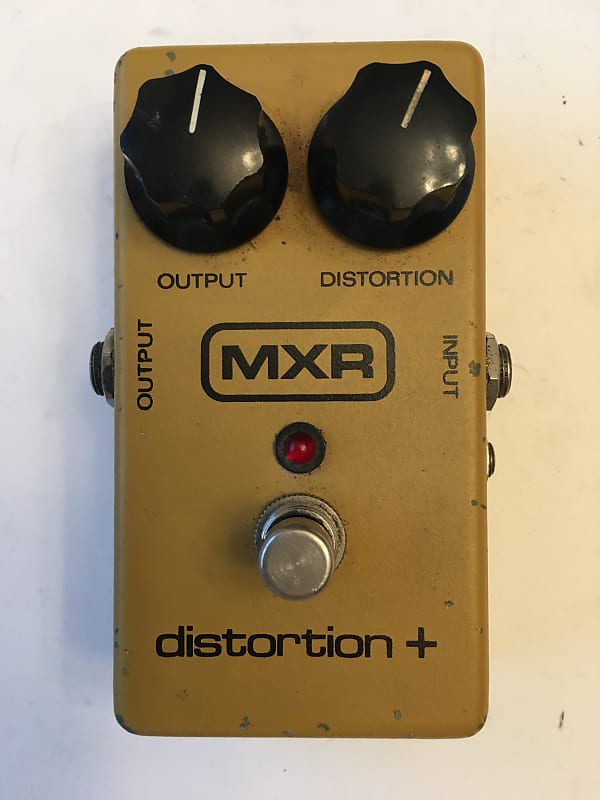 MXR Distortion Plus + Overdrive Vintage 1981 LED Block Logo