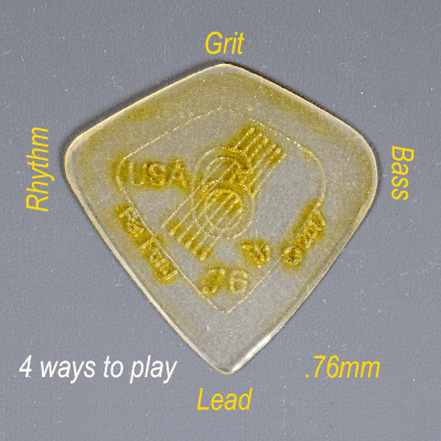 .76mm Acoustic Guitar Picks - SixStringers Inc. Wild Plectrum Polycarbonate (4 picks) Free Shipping image 2