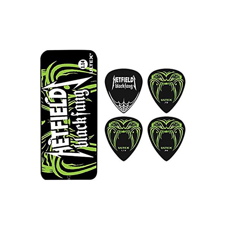 Dunlop PH112T1.14 Hetfield Black Fang Electric Guitar Picks Tin 6