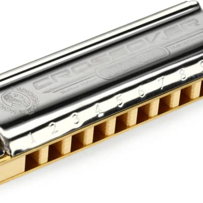 Hohner Rocket Low Harmonica - Key of Low F  Bundle with Hohner Marine Band Crossover Harmonica - Key of A image 2
