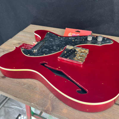Real Life Relics Fully Loaded 69 Tele® T  Body Top Bound Aged Candy Apple Red #3 image 3
