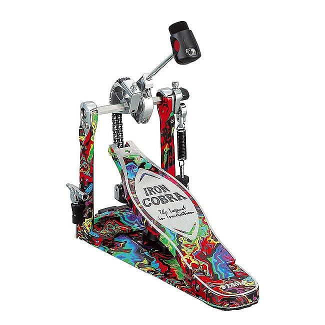 Tama TAMA HP900RMP Iron Cobra Rollin Glide Single Pedal Einzel-Fussmaschine inkl. Case, marble psychedelic image 1