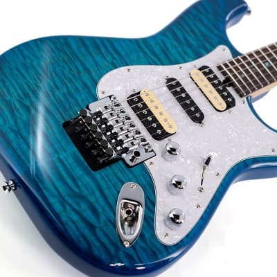 T's Guitars ST-22R Custom 5A Grade Quilt Top (Caribbean Blue) #SN/032506 [Special Price] image 7