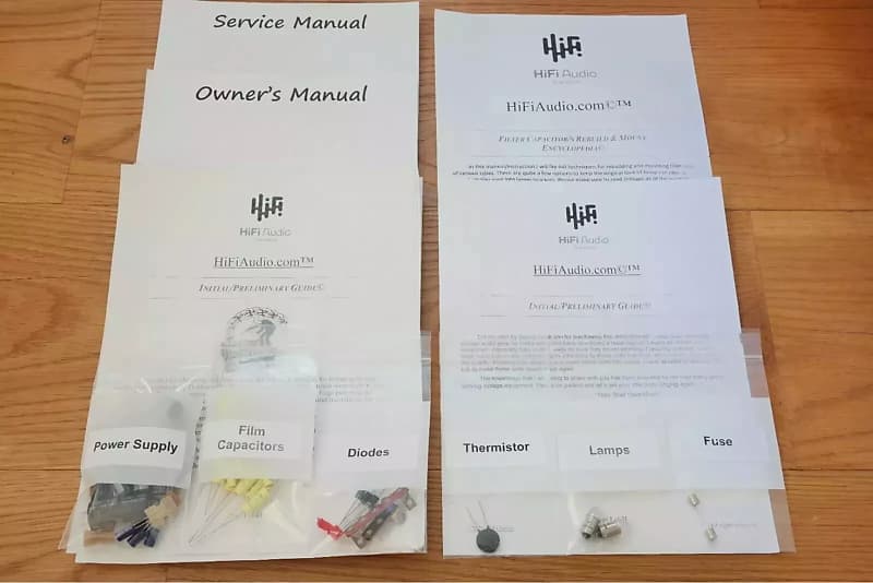 Fisher FM-200B restoration kit filter capacitor repair rebuild fix  			