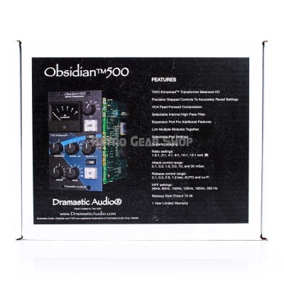 Dramastic Audio Obsidian 500 Series Stereo Bus Compressor SSL FX-G384 Style NEW w/ Warranty image 12