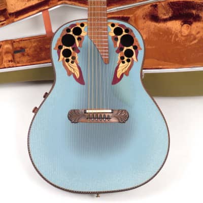 1982 Ovation Adamas 1689-8 - Blue - Deep Bowl Acoustic - Wide Neck for sale
