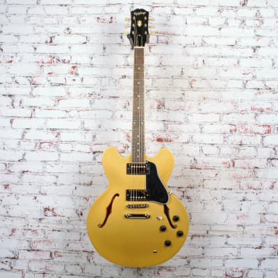 Epiphone - 2021 ES 335 Semi Hollow Electric Guitar w/Soft Case, Goldtop - x3573 - USED image 2