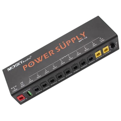 Mosky MPT-10 Guitar Effect Pedal Power Supply 10 Isolated DC Outputs/ 5V USB Out image 5