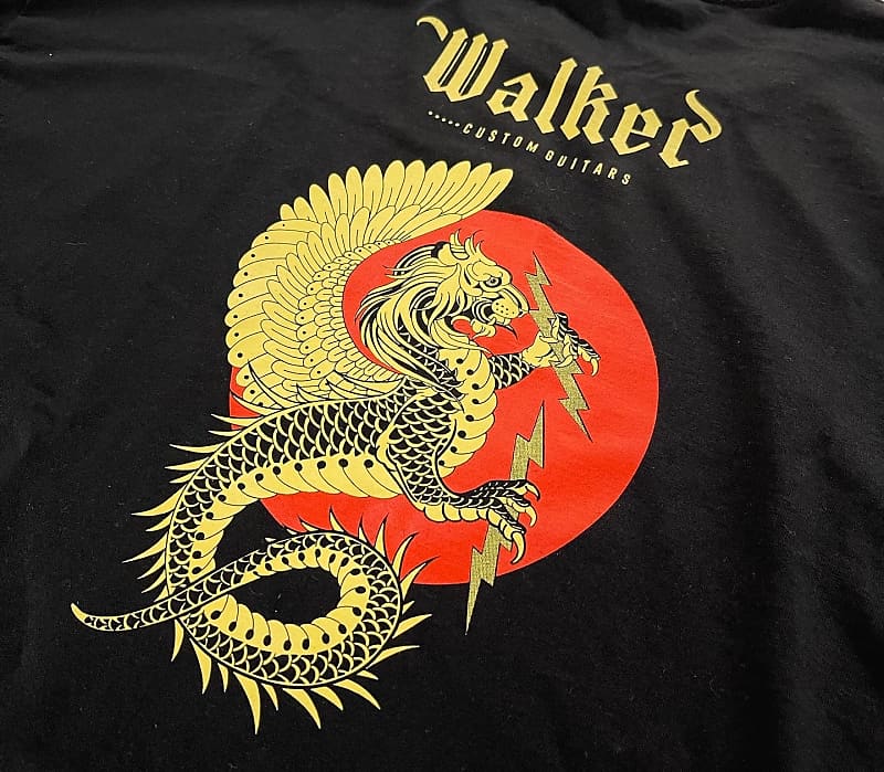 Walker Guitar Small T-Shirt 2021 Black image 1