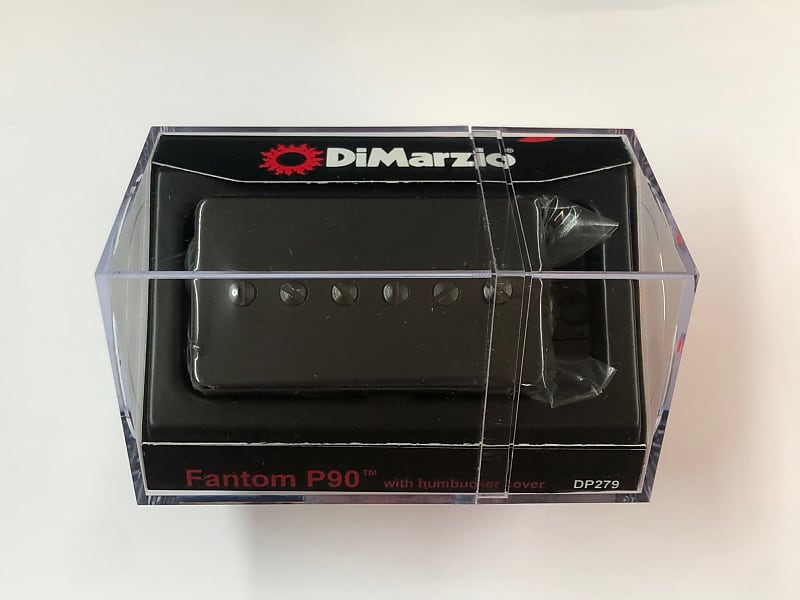 DiMarzio Fantom P-90 Soap Bar in a Humbucker Format W/Black Cover