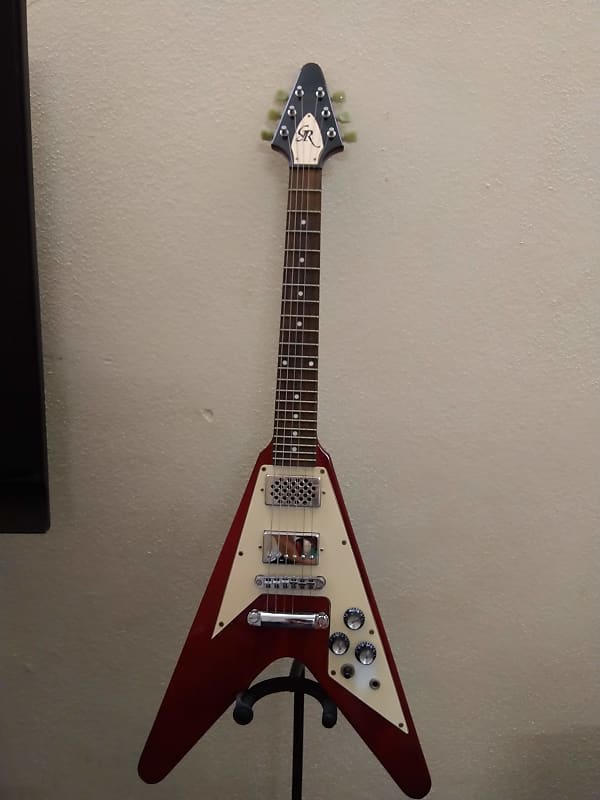 Grass Roots Mini Flying V - Built in Speaker unknown Red