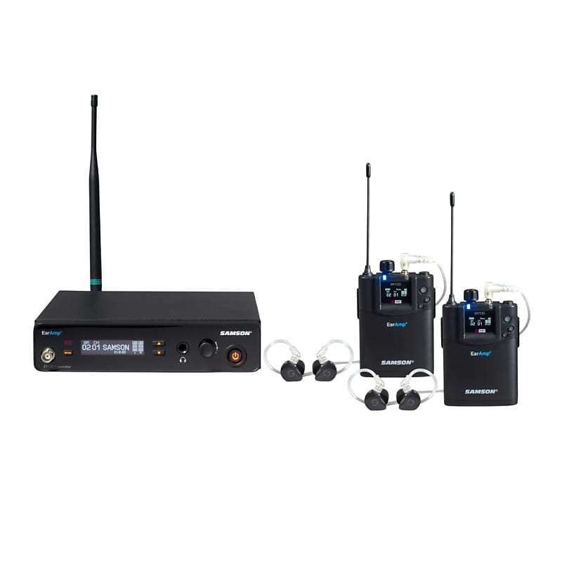 Samson EarAmp EWM100 Wireless In-Ear Monitor System-EarAmp EWM100 Twin Pack *USA Small Business*  			