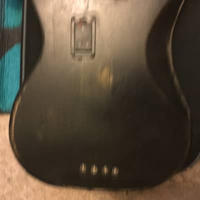 New Panick  Custom shop Road worn  black stain finish Skull and Bones custom precision bass guitar image 8