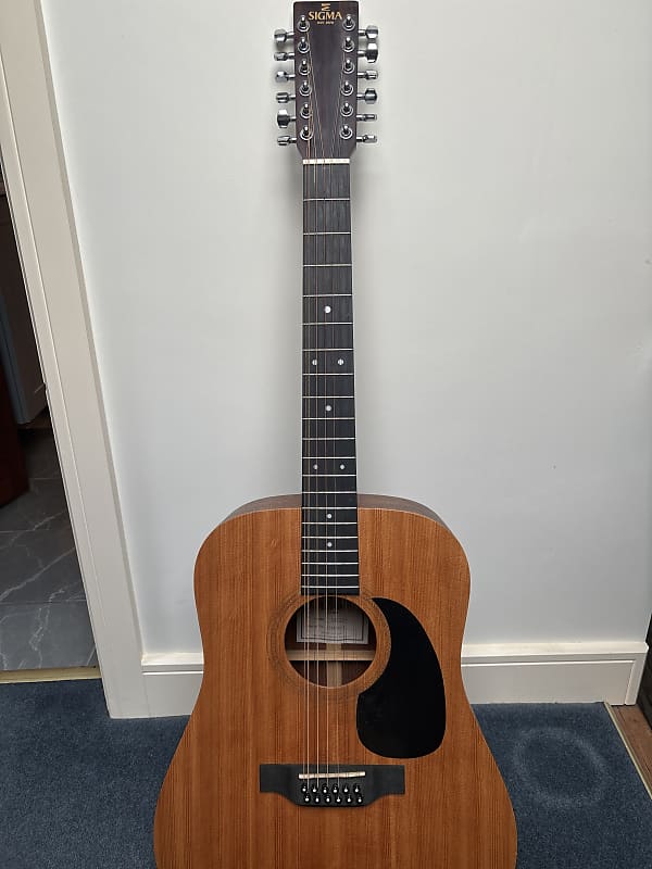 Sigma DM12E 12-String Dreadnought with Electronics 2010s - Natural image 1