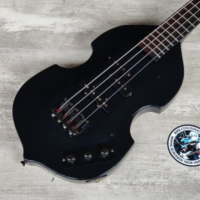 2000's Edwards Japan (by ESP) E-JV-95 Solid Body Viola/Beatle Bass (Black) for sale