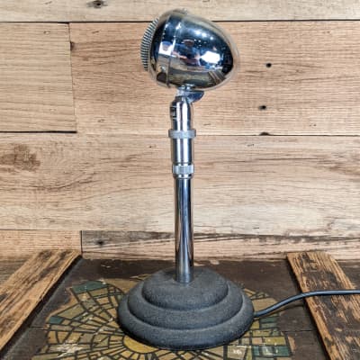 Astatic T-3 Vintage Microphone on Snyder Art Deco Desk Stand image 3