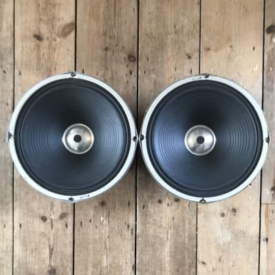 Matching pair of Sound City Branded Fane 2x12” speakers 122190 Dallas Arbiter Pulsonic Cones 1971 image 2