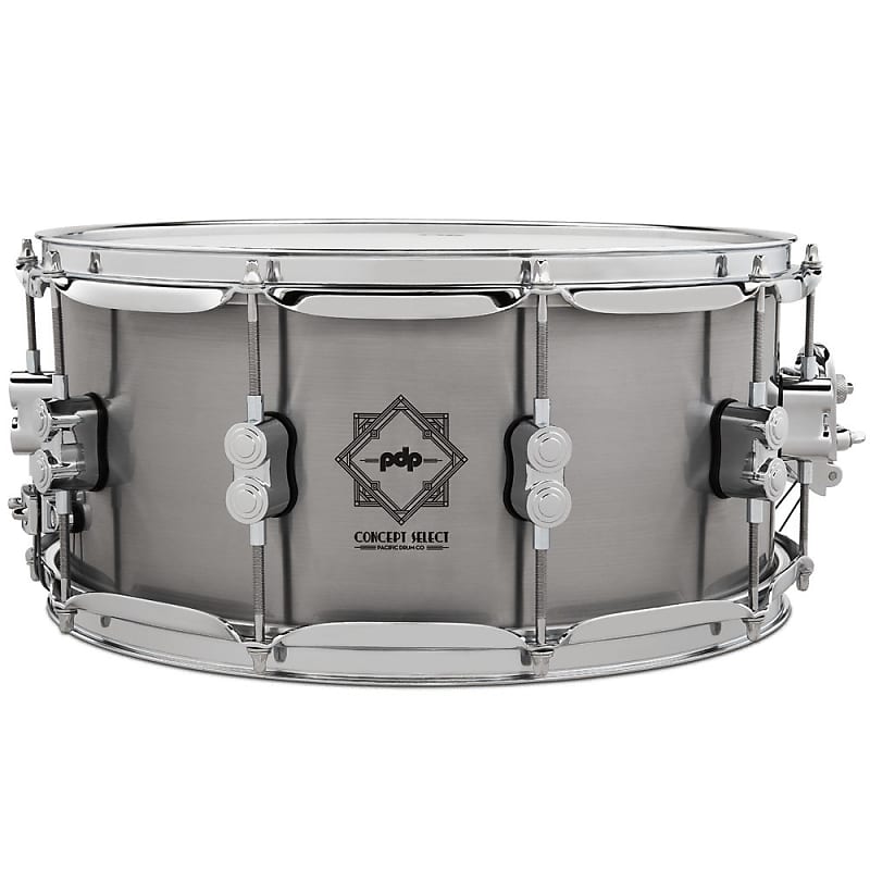 PDP Concept Select 3mm Seamless Steel Snare Drum with Chrome Hardware image 1