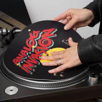 RockonWall Vinyl Record Player Felt Turntable Mat - Analog Invasion image 3