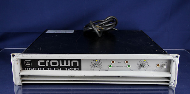 Crown Macro-Tech 1200 2-Channel Power Amplifier image 1