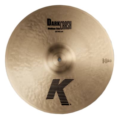 Zildijan 18" K Dark Crash Cymbal Medium Thin - Used image 1