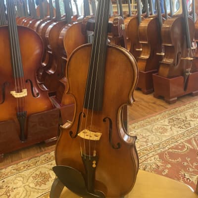 D Z Strad Violin - Model 700 - Light Antique Finish with Dominant Strings, Case, Bow and Rosin (4/4 Full Size) image 1