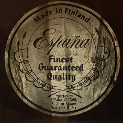Espana Harp Guitar 1960's - extraordinary guitar made in Finland - with special look and sound! image 14
