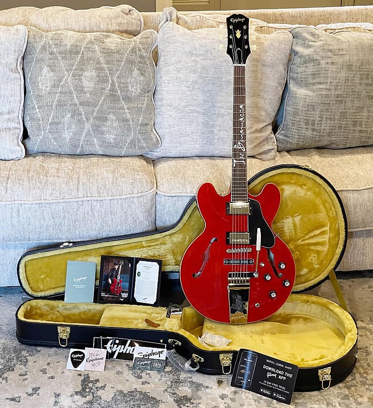 2022 Joe Bonamassa 1962 Epiphone ES-335 - Custom Inlay | Reverb