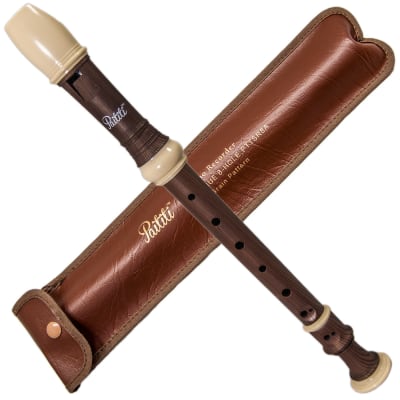 Paititi High Quality 8 Holes Soprano Recorder Wood Pattern ABS Plastic Baroque Style image 1