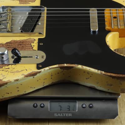 Fender Custom Shop 52 Tele Super Heavy Relic Aged Nocaster Blonde R130263 image 6