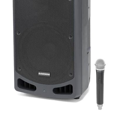 Samson Audio Expedition XP312w – D Band Rechargeable Portable PA with Handheld Wireless System and Bluetooth image 2