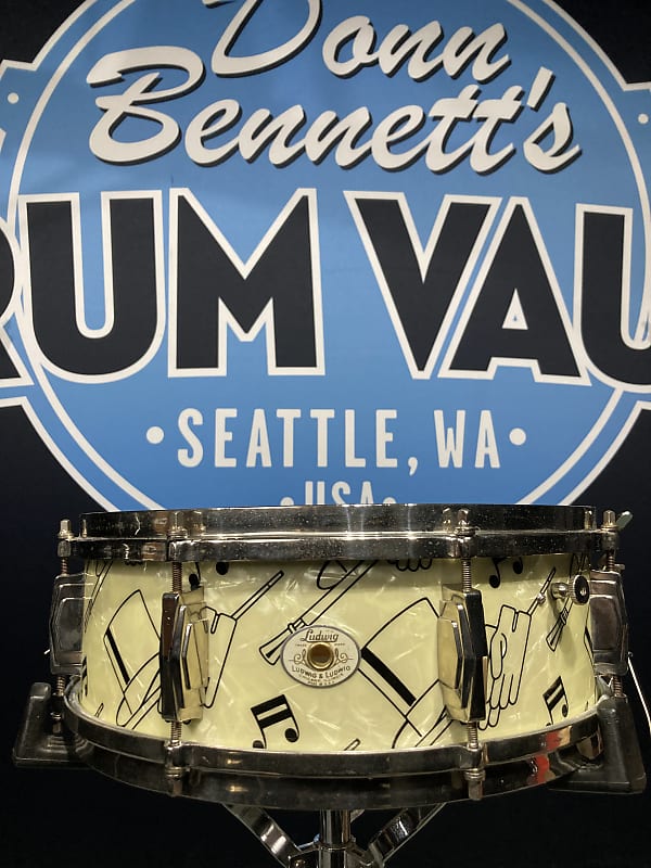 Ludwig & Ludwig - 14x5" (cut down)Top Hat and Cane Snare Drum 1940-1941 image 1