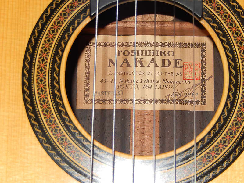 TOSHIHIKO NAKADE - MASTER 30 1984 - WORLD CLASS CLASSICAL GRAND CONCERT  GUITAR - BRAZILIAN ROSEWOOD