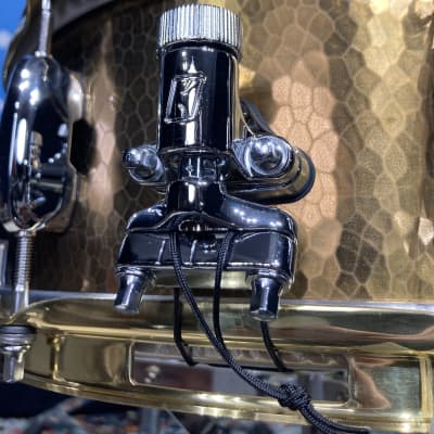 Tama - 14"x5.5" STAR Reserve Snare Drum 2013, Hand Hammered Brass, MINT! image 5