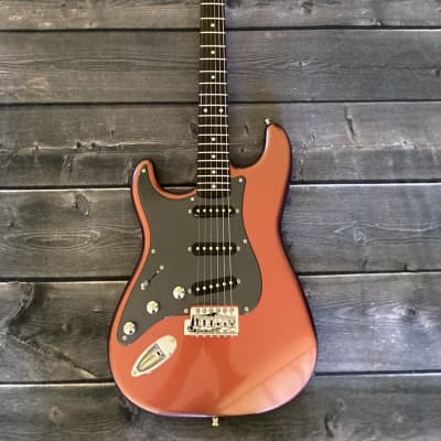 Left Handed Squier Stratocaster Copper Flip Flop AAA Flamed Maple Neck image 8