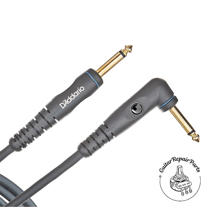 D'Addario 10ft Right-Angle Custom Series Instrument Cable PW-GRA-10 image 1